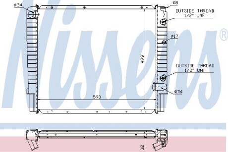 Радіатор NISSENS 65523A