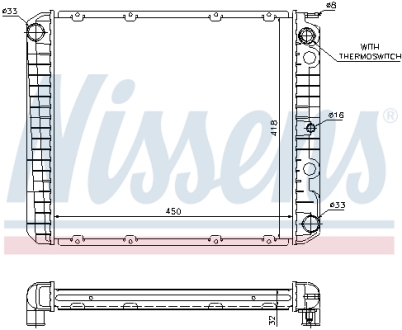 Радіатор NISSENS 65525A