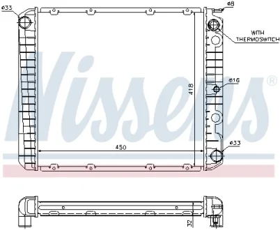 Радиатор NISSENS 65525A