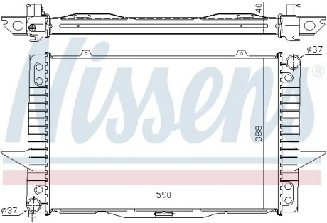 Радіатор охолодження Volvo NISSENS 65536A