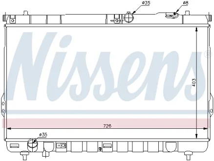 Радіатор охолодження NISSENS 67031
