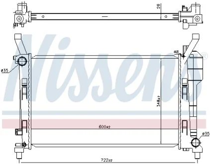 Радіатор NISSENS 67106