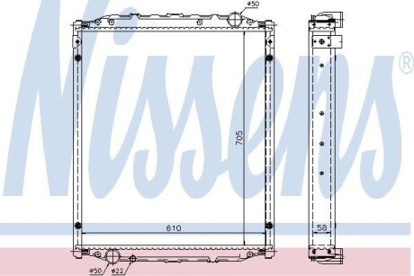 Радиатор NISSENS 67220A