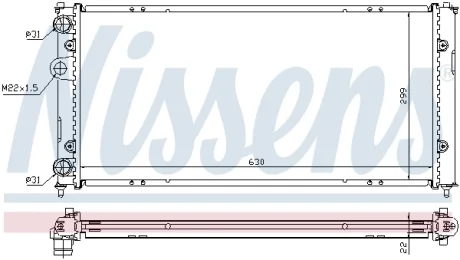 Радиатор NISSENS 673001