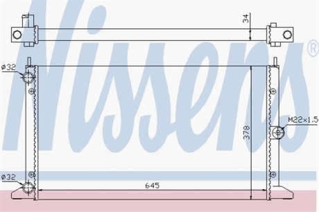 Радиатор NISSENS 67305