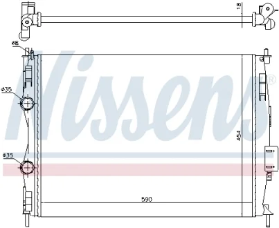 Радиатор NISSENS 67368