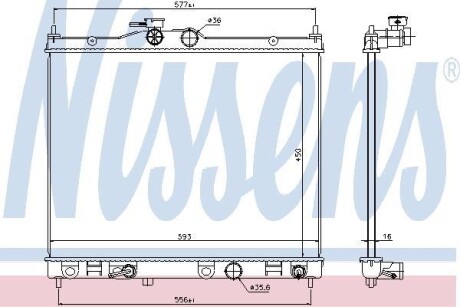 Радіатор NISSENS 67369