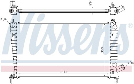 Радіатор NISSENS 68000A