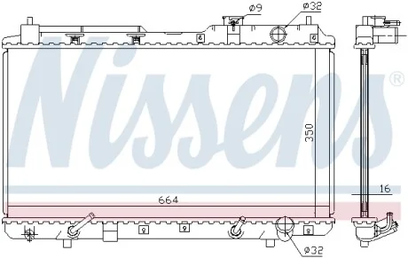 Радиатор NISSENS 681021