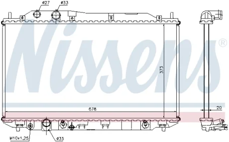 Радиатор NISSENS 68141