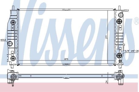 Радіатор охолодження CHRYSLER 300M (98-) NISSENS 69016