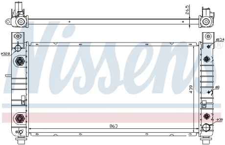 Радиатор NISSENS 69091