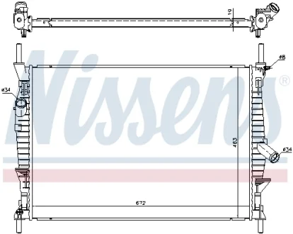 Радиатор NISSENS 69240