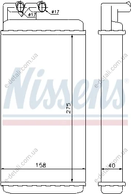 Обогреватель NISSENS 70220 (фото 1)