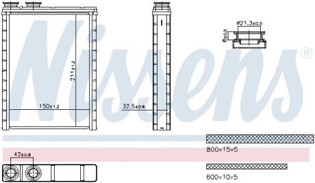 Радіатор пічки NISSENS 707286