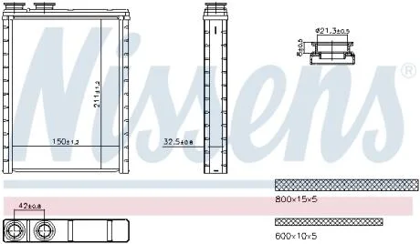 Радиатор печки NISSENS 707286