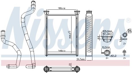 Радиатор печки NISSENS 707290