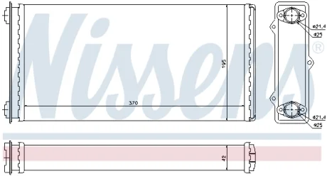Радіатор салону NISSENS 71301