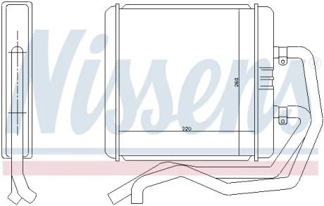 Радіатор пічки IVECO DAILY (99-) (вир-во Nissens) NISSENS 71811