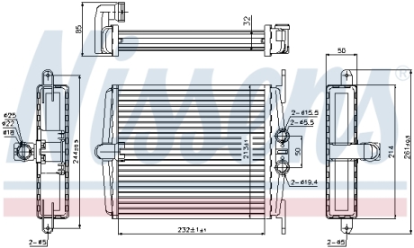 Радиатор обогревателя MERCEDES S-CLASS W 140 (91-) (выр-во) NISSENS 72019