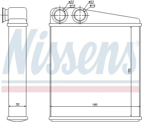 Радиатор печки NISSENS 72206 (фото 1)