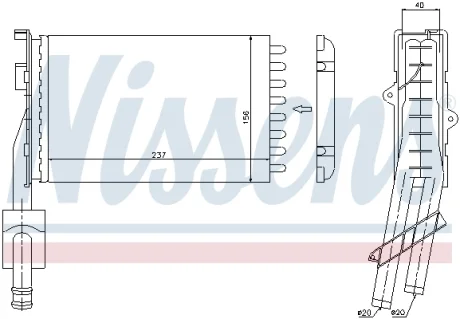 Радиатор отопления NISSENS 73352