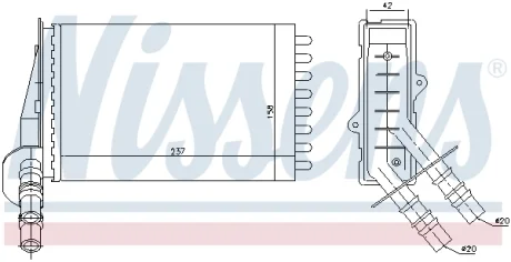 Обогреватель NISSENS 73374