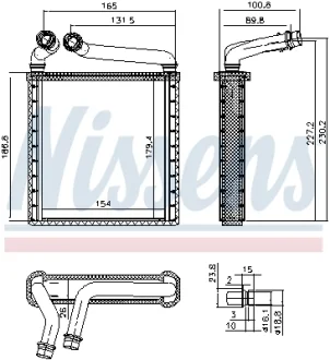 Обогреватель NISSENS 73979