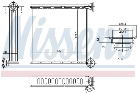 Обогреватель NISSENS 73980