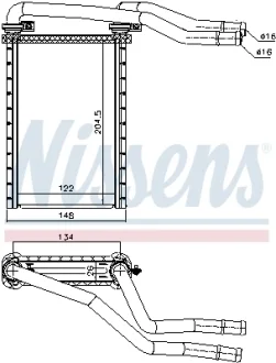 Обогреватель NISSENS 73991