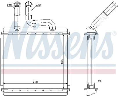 Обогреватель NISSENS 76507