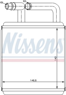 Радіатор пічки NISSENS 77618 (фото 1)