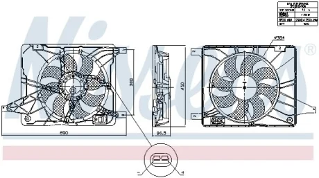 Вентилятор радіатора NISSENS 850017