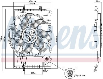 Вентилятор радіатора NISSENS 850078