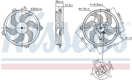 Вентилятор радіатора NISSENS 850093