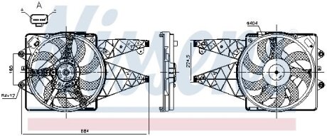 Вентилятор радіатора NISSENS 850114