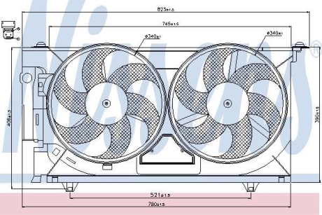 Вентилятор радіатора NISSENS 85074 (фото 1)