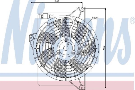 Вентилятор радиатора NISSENS 85372