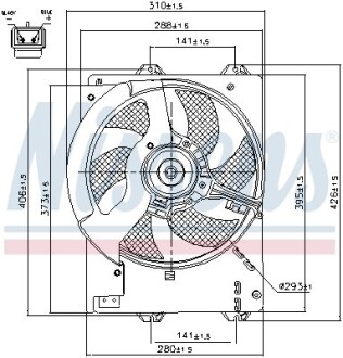 Вентилятор радіатора NISSENS 85444