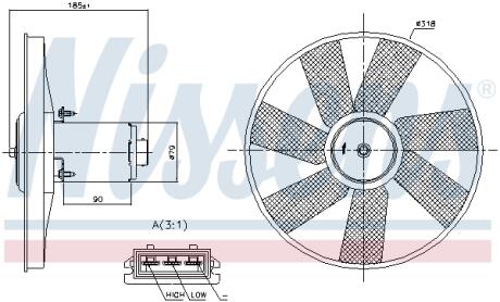 Вентилятор радіатора NISSENS 85838