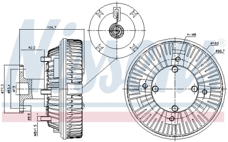 Віскозна муфта NISSENS 86226