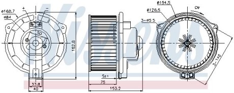 Вентилятор салону NISSENS 87107