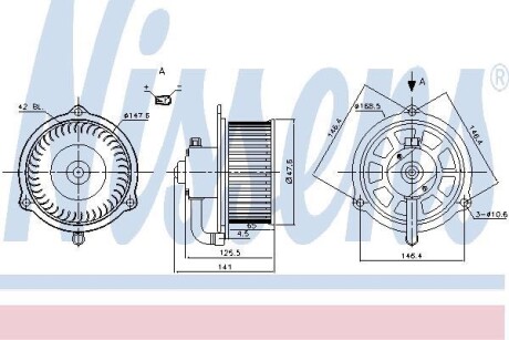 Вентилятор салону NISSENS 87158