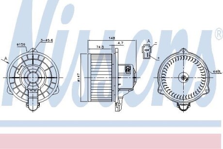 Вентилятор салону NISSENS 87161