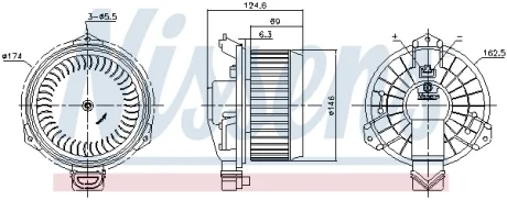 Вентилятор салона NISSENS 87365