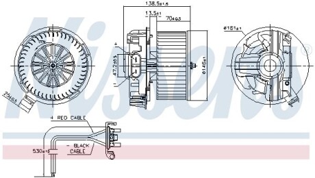 Вентилятор салона NISSENS 87385