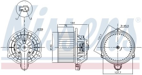 Вентилятор салону NISSENS 87568