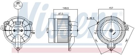 Вентилятор салона NISSENS 87572