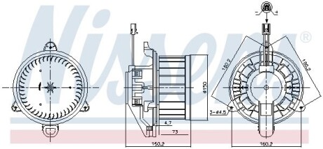 Вентилятор салону NISSENS 87579