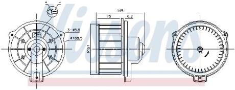 Вентилятор салона NISSENS 87615